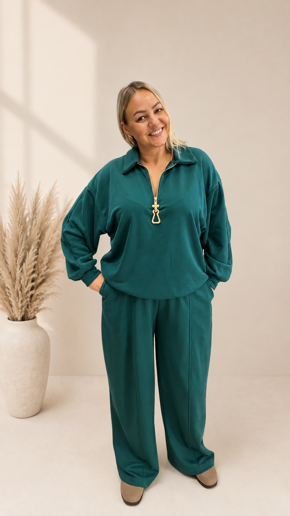 Women suits green color