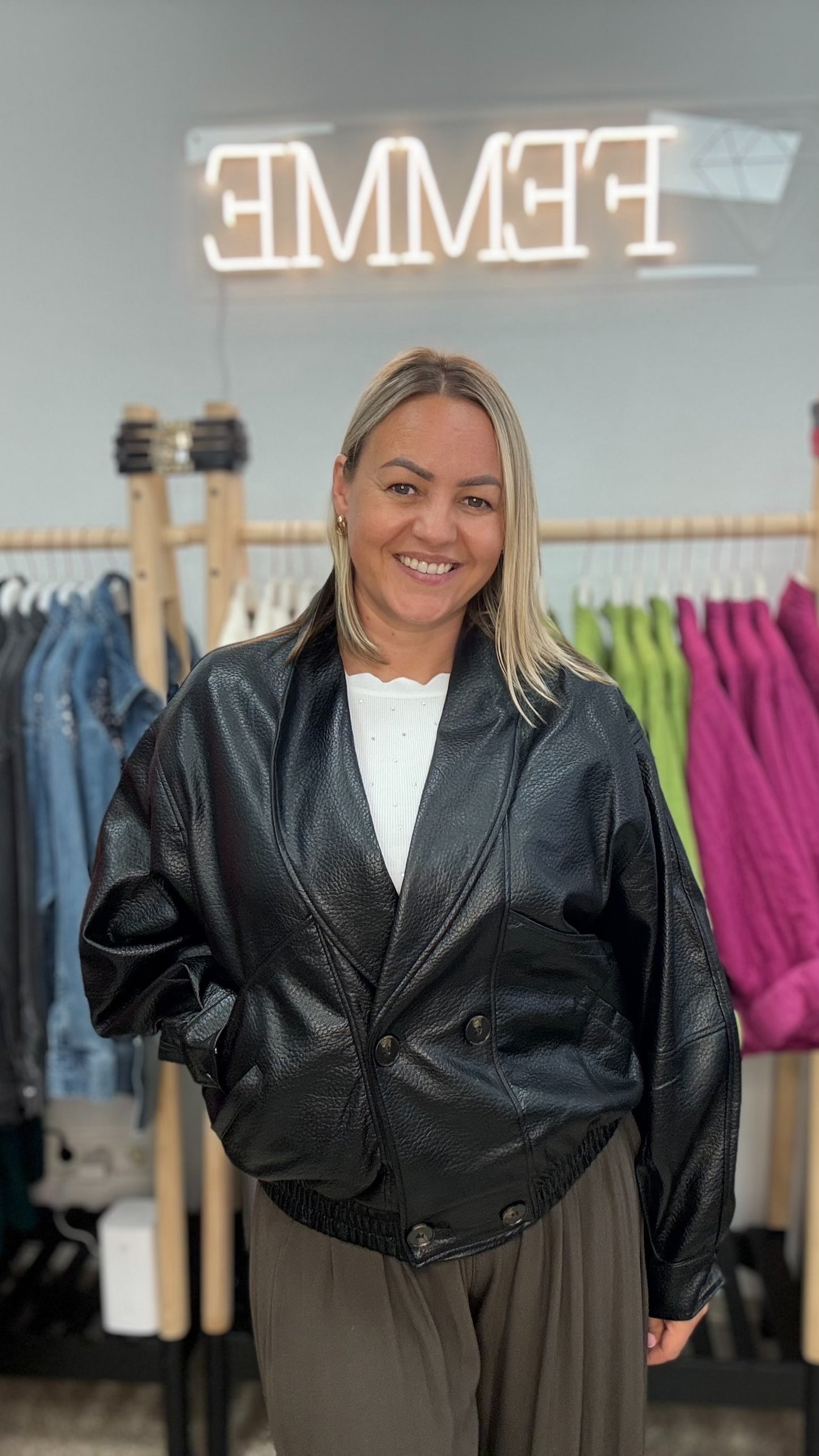 Faux Leather jacket