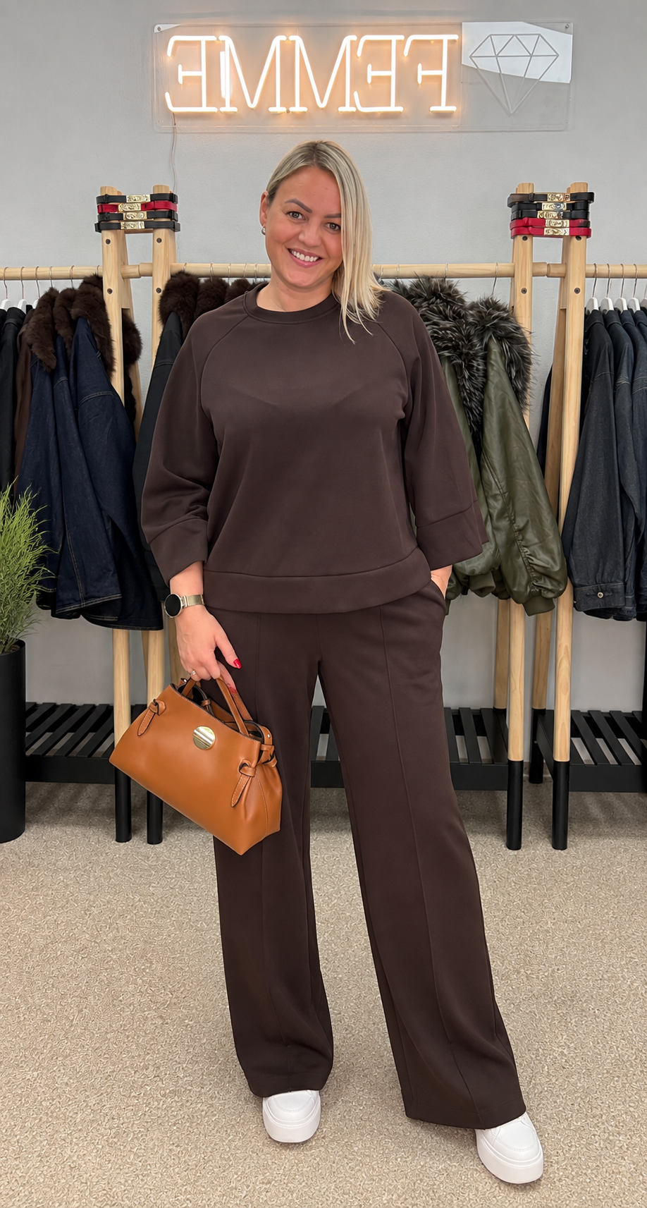 Brown toned suit