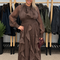 Brown color dress