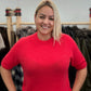 Raspberry toned sweater