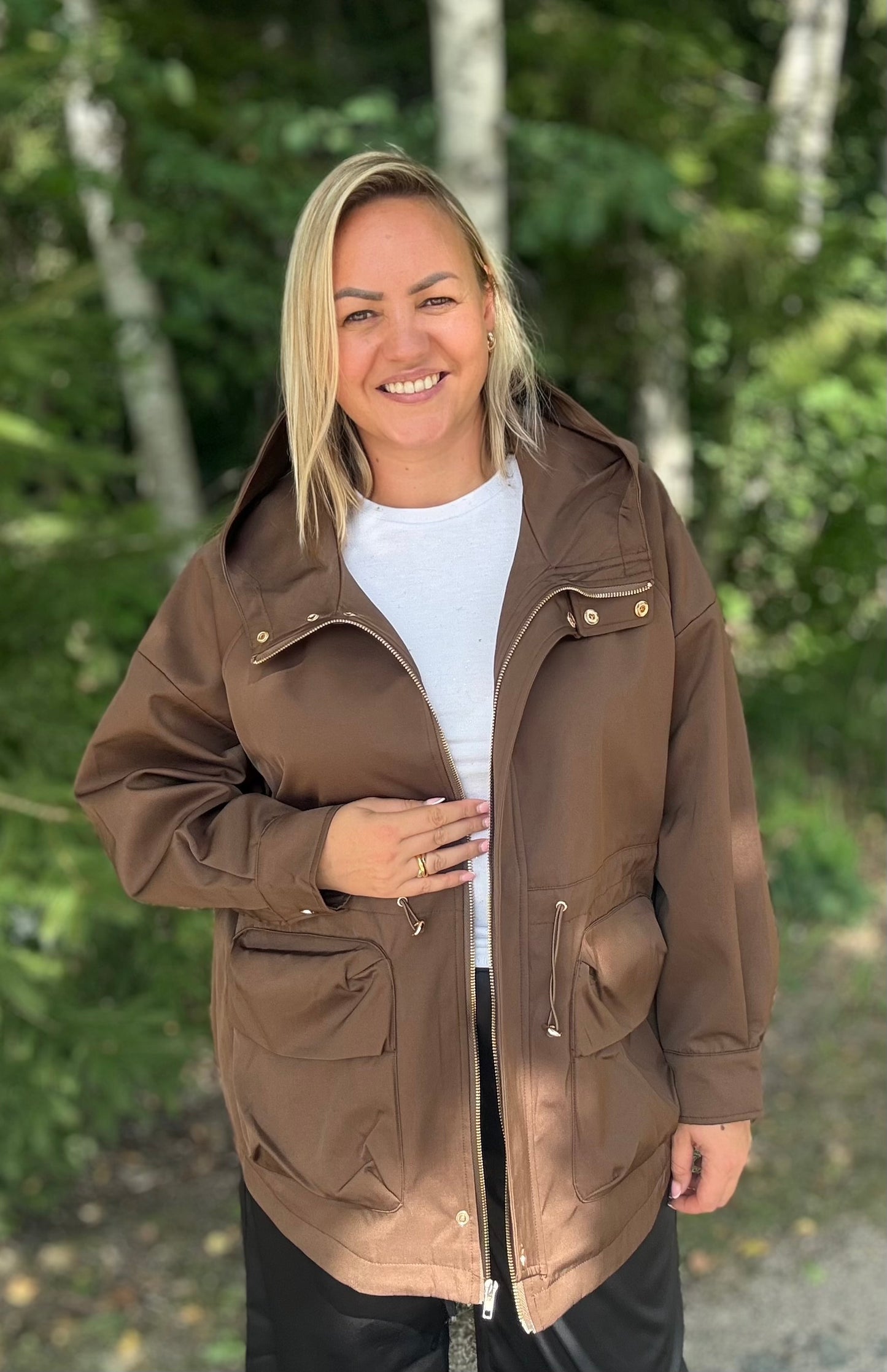 Jacket in brown tone
