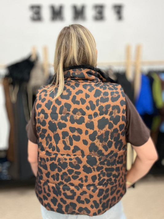 Divpusīga Leoparda veste 