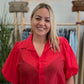 Tencel blouse red color