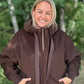 Brown color hooded jacket