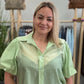 Tencel blouse green color