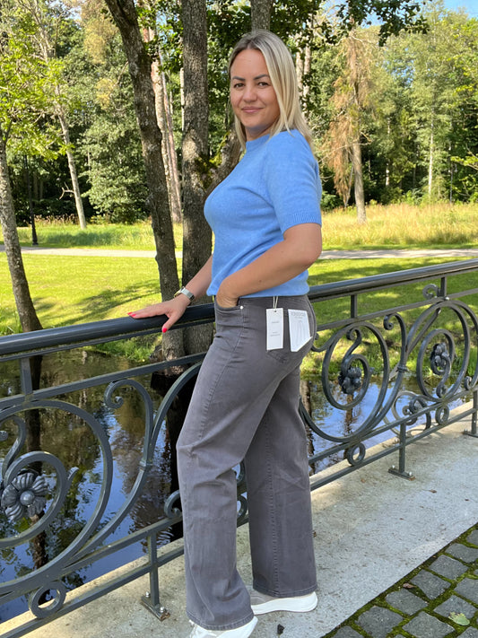 Pelēkas džinsu stila bikses
